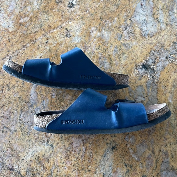 Blue Double Strap Birkenstock Sandals - Picture 6 of 7